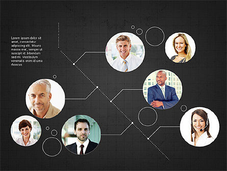 Business networking e concetto di presentazione del team, Slide 14, 04065, Timelines & Calendars — PoweredTemplate.com