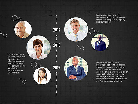 Concept de réseautage et de présentation d'équipe, Diapositive 16, 04065, Timelines & Calendars — PoweredTemplate.com