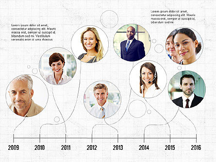 Business networking e concetto di presentazione del team, Slide 3, 04065, Timelines & Calendars — PoweredTemplate.com