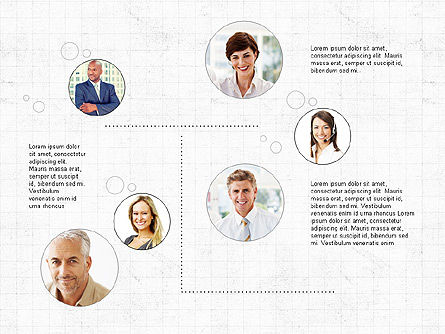 Concept de réseautage et de présentation d'équipe, Diapositive 4, 04065, Timelines & Calendars — PoweredTemplate.com