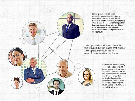 Business networking e concetto di presentazione del team, Slide 7, 04065, Timelines & Calendars — PoweredTemplate.com