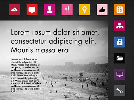 Brochure Presentation Template with Icons, Slide 10, 04066, Icons — PoweredTemplate.com