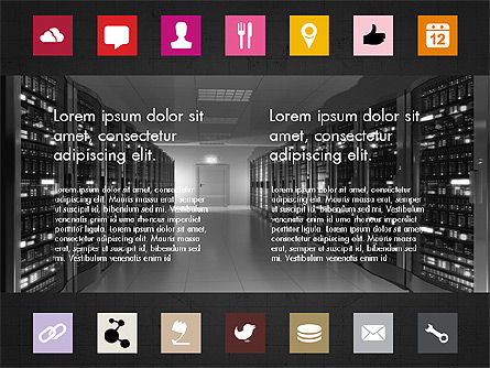 Brochure Presentation Template with Icons, Slide 13, 04066, Icons — PoweredTemplate.com