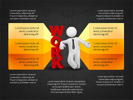 Opzioni di lavoro e stages diapositive, Slide 11, 04067, Diagrammi Palco — PoweredTemplate.com