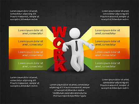Opciones de trabajo y etapas, Diapositiva 12, 04067, Diagramas de la etapa — PoweredTemplate.com