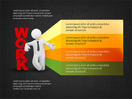 Opciones de trabajo y etapas, Diapositiva 15, 04067, Diagramas de la etapa — PoweredTemplate.com