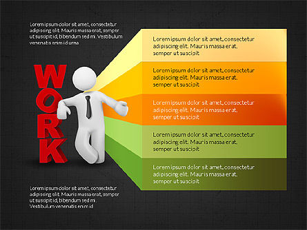 Opciones de trabajo y etapas, Diapositiva 16, 04067, Diagramas de la etapa — PoweredTemplate.com