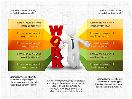 Opciones de trabajo y etapas, Diapositiva 5, 04067, Diagramas de la etapa — PoweredTemplate.com