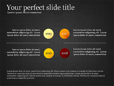 Años Comparación Slide Deck, Diapositiva 12, 04069, Diagramas de proceso — PoweredTemplate.com