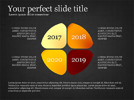 Années de comparaison slide deck, Diapositive 14, 04069, Schémas de procédés — PoweredTemplate.com