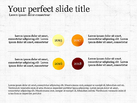 Années de comparaison slide deck, Diapositive 4, 04069, Schémas de procédés — PoweredTemplate.com