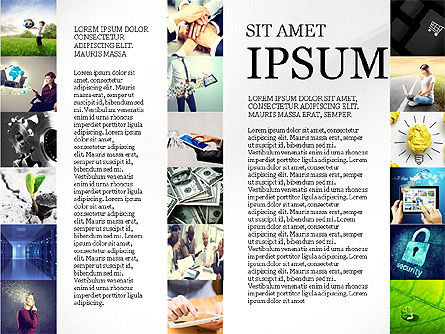 Eenvoudige brochure presentatiesjabloon, Dia 3, 04070, Presentatie Templates — PoweredTemplate.com