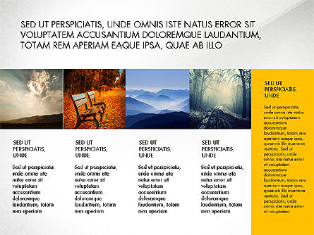 Grid Layout Brochure Presentation Template, PowerPoint Template, 04072, Presentation Templates — PoweredTemplate.com
