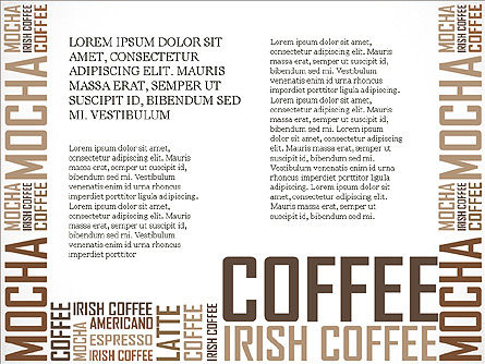 Coffee presentatiesjabloon, Dia 14, 04076, Presentatie Templates — PoweredTemplate.com