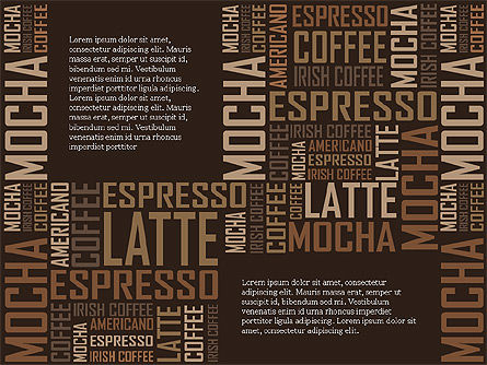 Coffee Presentation Template, Slide 4, 04076, Presentation Templates — PoweredTemplate.com
