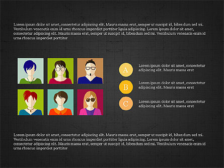 Recrutement du concept de présentation, Diapositive 12, 04081, Icônes — PoweredTemplate.com
