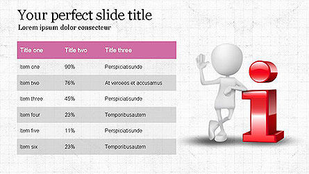 Présentation avec une personne 3d, Diapositive 8, 04084, Modèles de présentations — PoweredTemplate.com