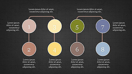 Organigrammes définis, Diapositive 12, 04091, Graphiques organisationnels — PoweredTemplate.com