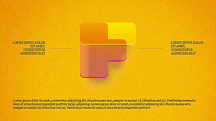 Decorative Colored Alphabet, Slide 14, 04092, Shapes — PoweredTemplate.com