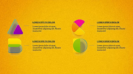 Alfabeto de colores decorativos, Diapositiva 16, 04092, Formas — PoweredTemplate.com