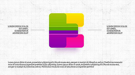 Decorative Colored Alphabet, Slide 5, 04092, Shapes — PoweredTemplate.com