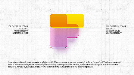 Decorative Colored Alphabet, Slide 6, 04092, Shapes — PoweredTemplate.com