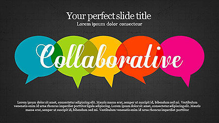 Collaborative presentatiesjabloon, Dia 9, 04093, Presentatie Templates — PoweredTemplate.com