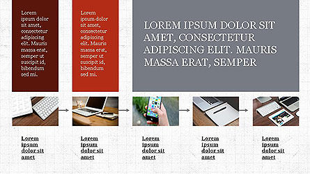 Grid layout presentatiesjabloon, PowerPoint-sjabloon, 04094, Presentatie Templates — PoweredTemplate.com