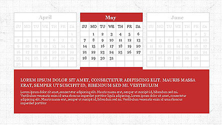 Powerpoint Kalendervorlage, Folie 5, 04095, Timelines & Calendars — PoweredTemplate.com