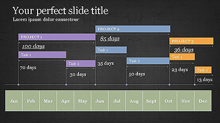 Modèle de diagramme de Gantt, Diapositive 16, 04096, Modèles commerciaux — PoweredTemplate.com