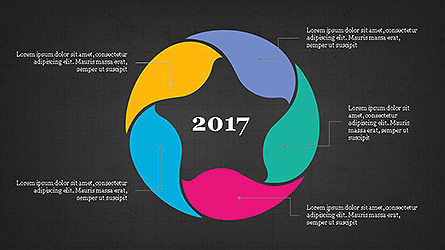 Colección creativa de la carta de sectores, Diapositiva 15, 04097, Gráficos circulares — PoweredTemplate.com