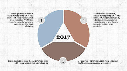 Creativo coleção de gráfico de pizza, Deslizar 5, 04097, Gráficos circulares — PoweredTemplate.com