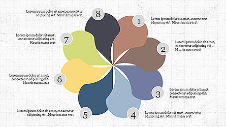 Creativo coleção de gráfico de pizza, Deslizar 6, 04097, Gráficos circulares — PoweredTemplate.com