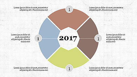 Colección creativa de la carta de sectores, Diapositiva 8, 04097, Gráficos circulares — PoweredTemplate.com