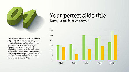 Charts and Numbers Presentation Template, Slide 2, 04101, Presentation Templates — PoweredTemplate.com