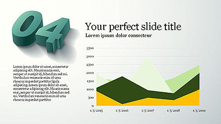 Charts and Numbers Presentation Template, Slide 5, 04101, Presentation Templates — PoweredTemplate.com