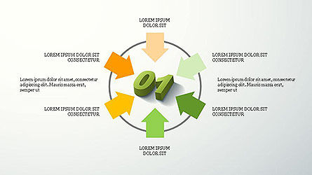 Diagram Presentasi Bagan Dan Angka, Slide 6, 04101, Templat Presentasi — PoweredTemplate.com