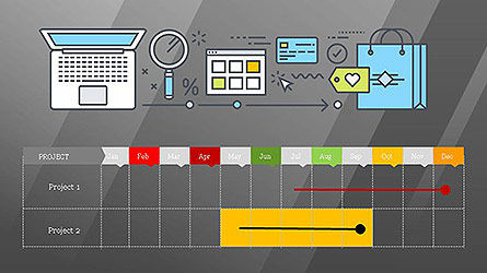 Plantilla de presentación de Commerce, Diapositiva 14, 04103, Plantillas de presentación — PoweredTemplate.com