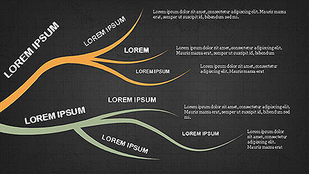 Diagram Konsep Pohon Ditetapkan, Slide 10, 04105, Bagan Organisasi — PoweredTemplate.com