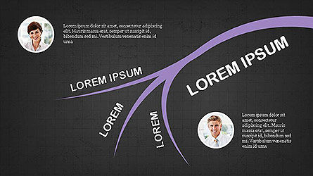 Ensemble de diagramme de concept d'arbre, Diapositive 11, 04105, Graphiques organisationnels — PoweredTemplate.com