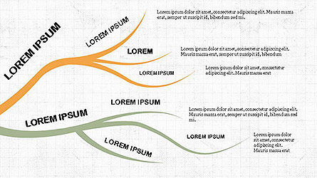 Baum Konzept Diagramm gesetzt, Folie 3, 04105, Organisationsdiagramme — PoweredTemplate.com
