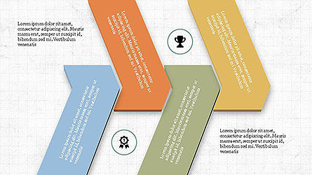 Sequential Process with Icons Presentation Template, Slide 2, 04106, Process Diagrams — PoweredTemplate.com