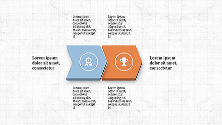 Sequential Process with Icons Presentation Template, Slide 4, 04106, Process Diagrams — PoweredTemplate.com