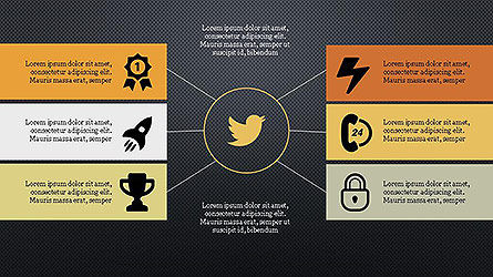 Social Networks Presentation Template, Slide 9, 04109, Presentation Templates — PoweredTemplate.com