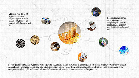 Connections and Flow Presentation Concept, PowerPoint Template, 04110, Timelines & Calendars — PoweredTemplate.com