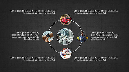 Connexions et concept de présentation d'écoulement, Diapositive 11, 04110, Timelines & Calendars — PoweredTemplate.com