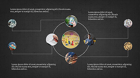 Conexiones y Concepto de Presentación de Flujo, Diapositiva 15, 04110, Timelines & Calendars — PoweredTemplate.com