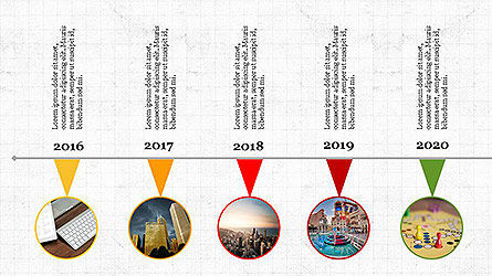 Conexiones y Concepto de Presentación de Flujo, Diapositiva 6, 04110, Timelines & Calendars — PoweredTemplate.com