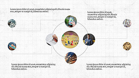 Conexiones y Concepto de Presentación de Flujo, Diapositiva 7, 04110, Timelines & Calendars — PoweredTemplate.com