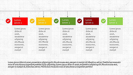 Modelo de agenda do plano de ação, Modelo do PowerPoint, 04115, Caixas de texto — PoweredTemplate.com